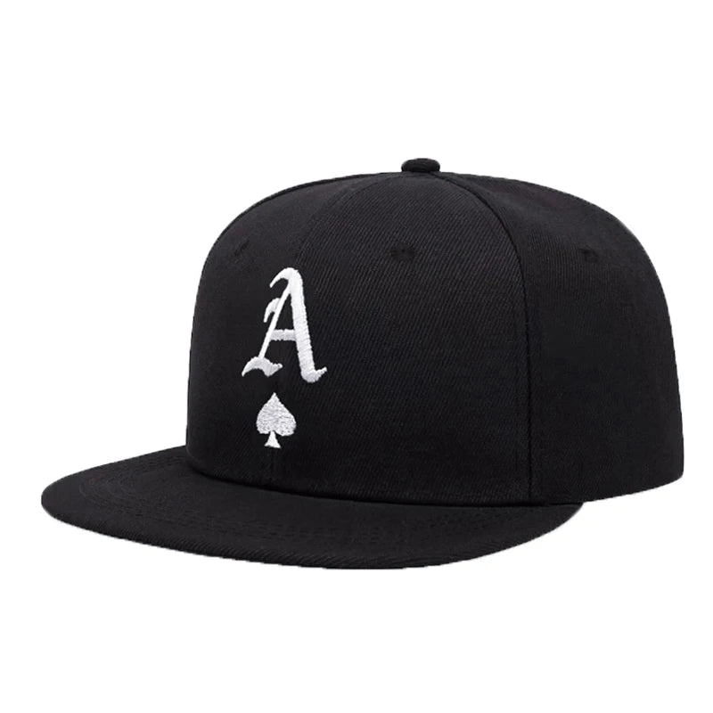 Unisex A Letter Label Embroidery Snapback Baseball Caps