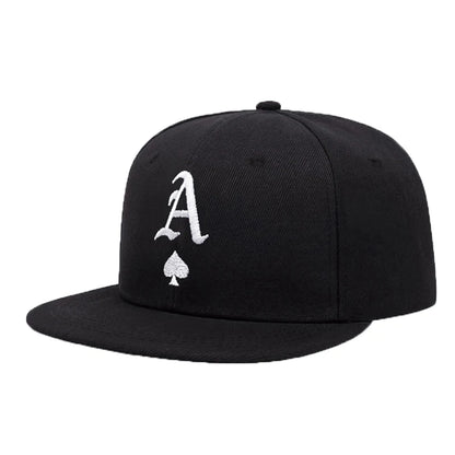 Unisex A Letter Label Embroidery Snapback Baseball Caps
