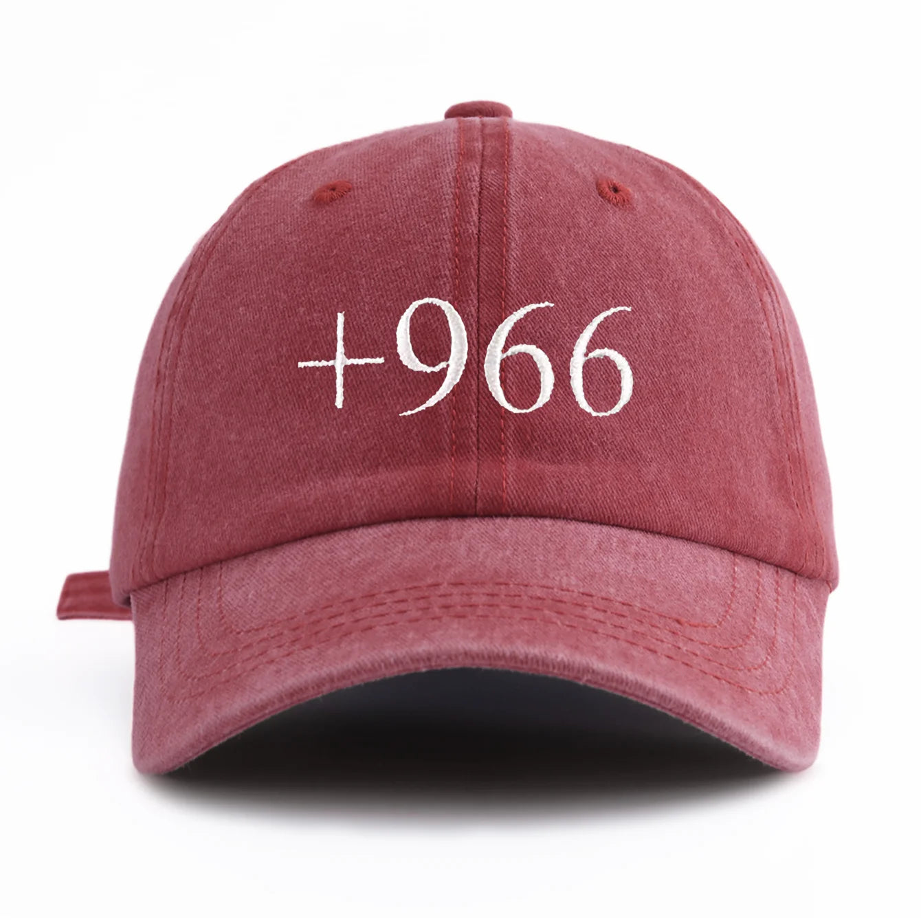 Vintage +966 Embroidered Minimalist Dad Baseball Cap
