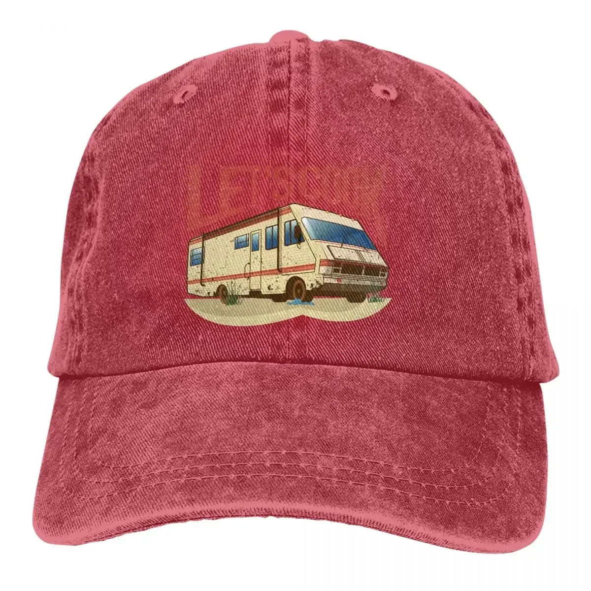 RV Lets Cook Print Baseball Cap
