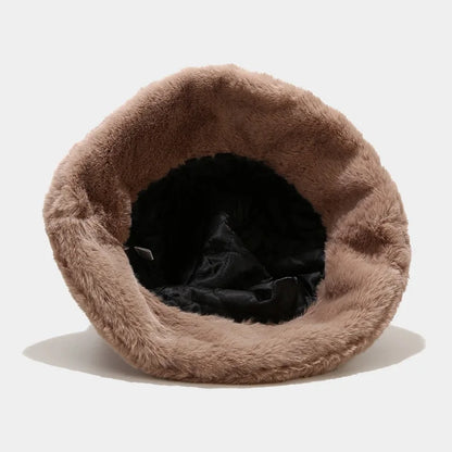 Fluffy Faux Fur Winter Bucket Hat