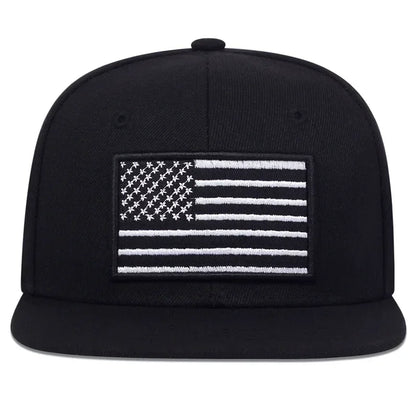 Unisex American Flag Embroidery Hip-hop Hats