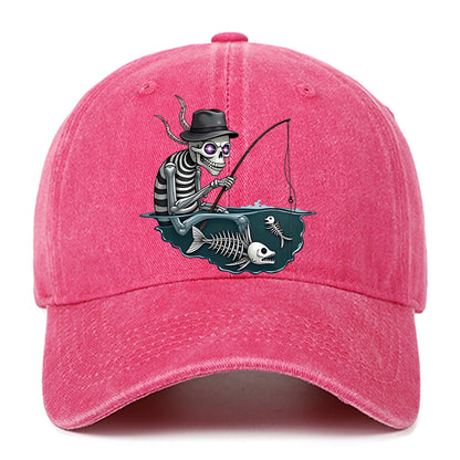 Skull Print Baseball Cap