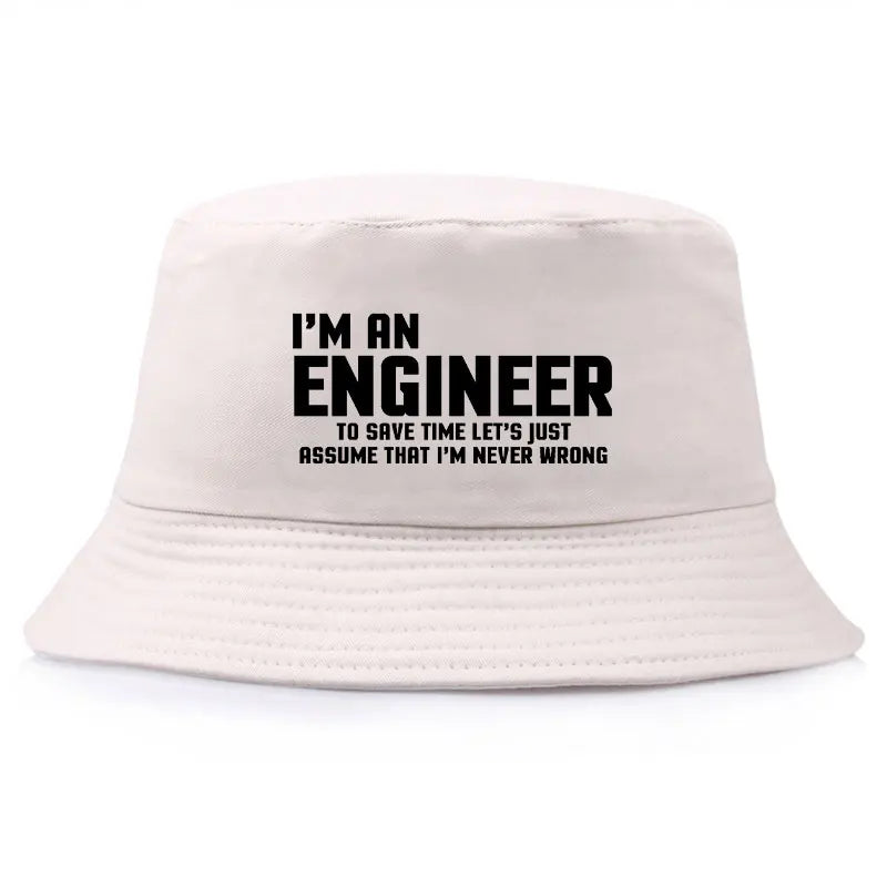 I Am Engineer Funny Cotton Bucket Hat