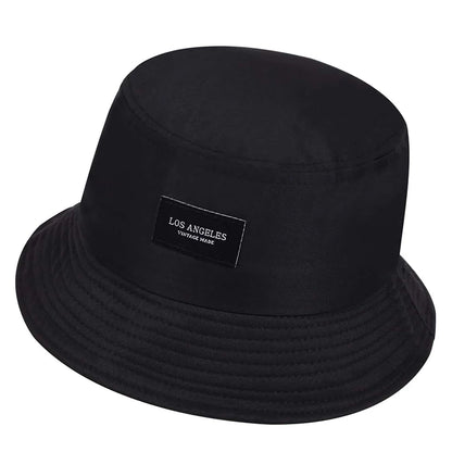Unisex LOS ANGELES Letter Sticker Bucket Hats