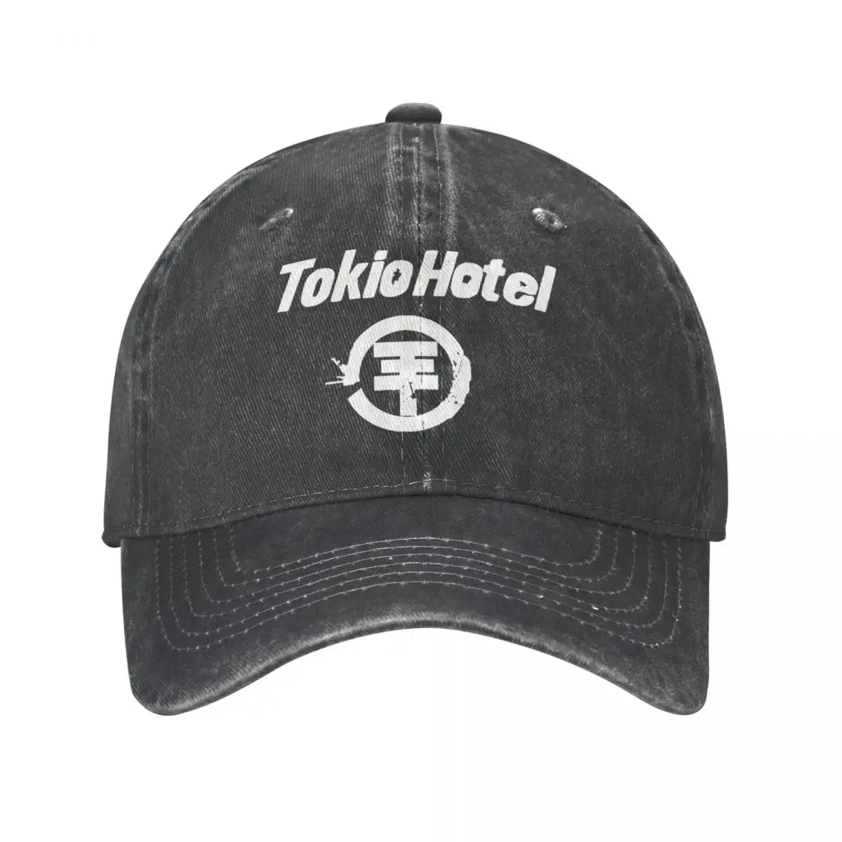 Tokio Hotel Distressed Denim Unisex Baseball Cap