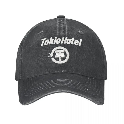 Tokio Hotel Distressed Denim Unisex Baseball Cap