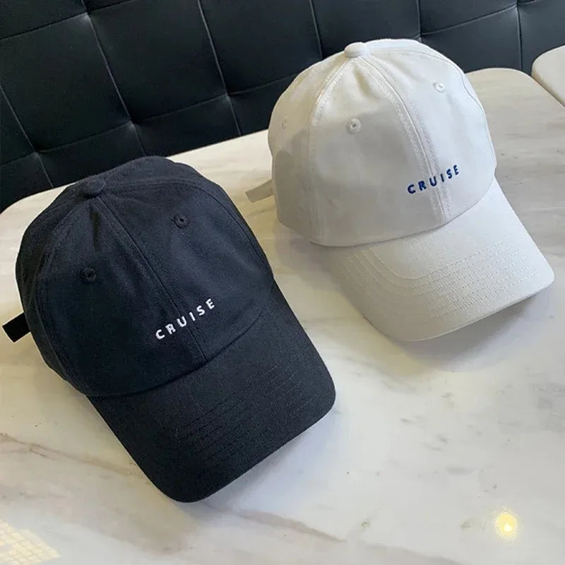 Challenge Letter Ponytail Cotton Baseball Cap