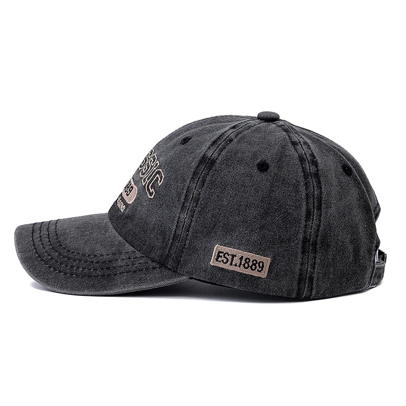 Retro 1889 Letter Embroidered Baseball Cap
