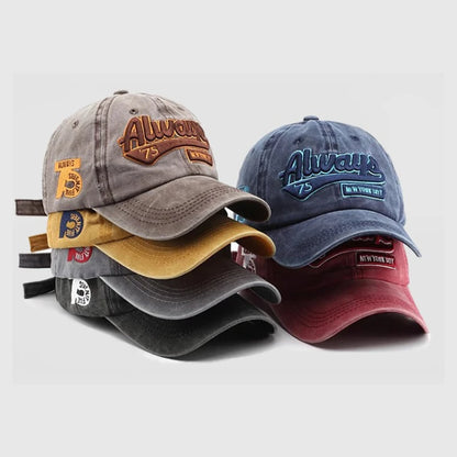Always 3D Embroidery Vintage Baseball Cap