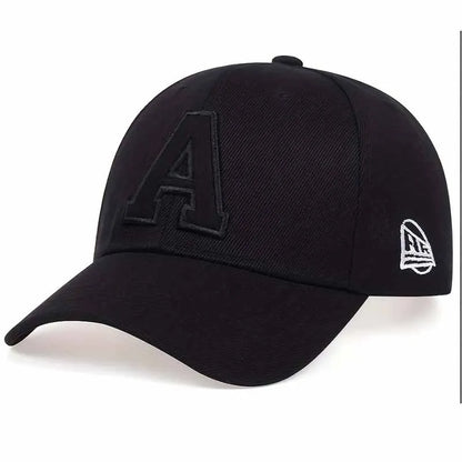 Letter A Embroidered Hip Hop Baseball Cap