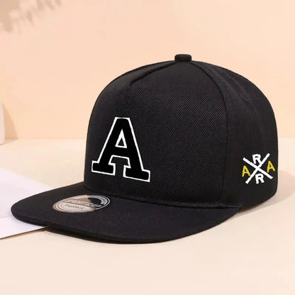 Letter Embroidered Snapback Hat Unisex