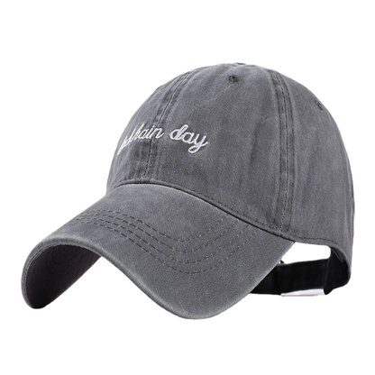 Bad Hair Day Letter Embroidery Washed Baseball Cap