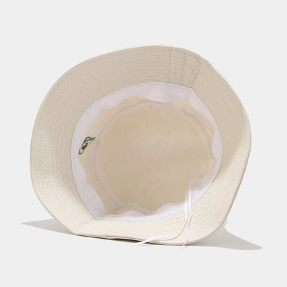 Cartoon Fruit Embroidered Cotton Bucket Hat