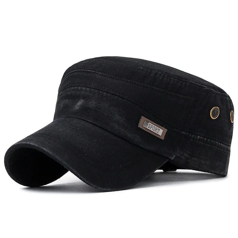 Vintage Washed Military Baseball Cap