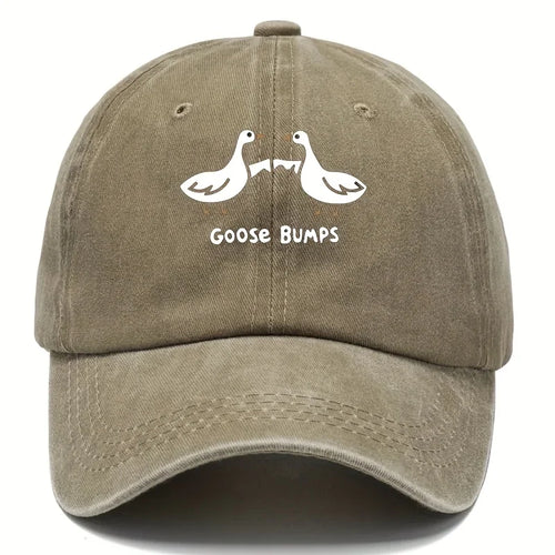 Retro Goose Print Casual Dad Baseball Cap