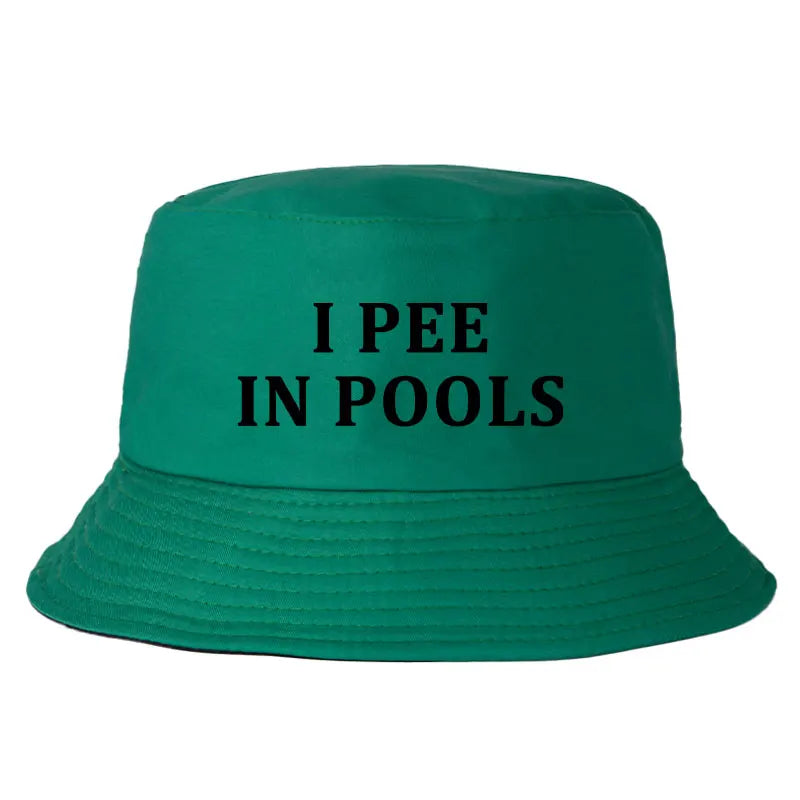 I Pee In Pools Funny Bucket Hat