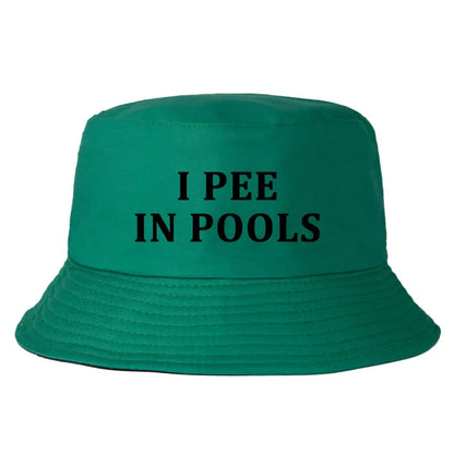 I Pee In Pools Funny Bucket Hat