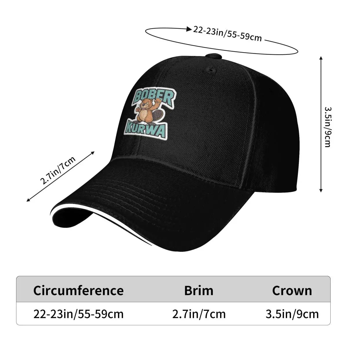 Poland Beaver Streetwear Hip Hop Baseball Cap