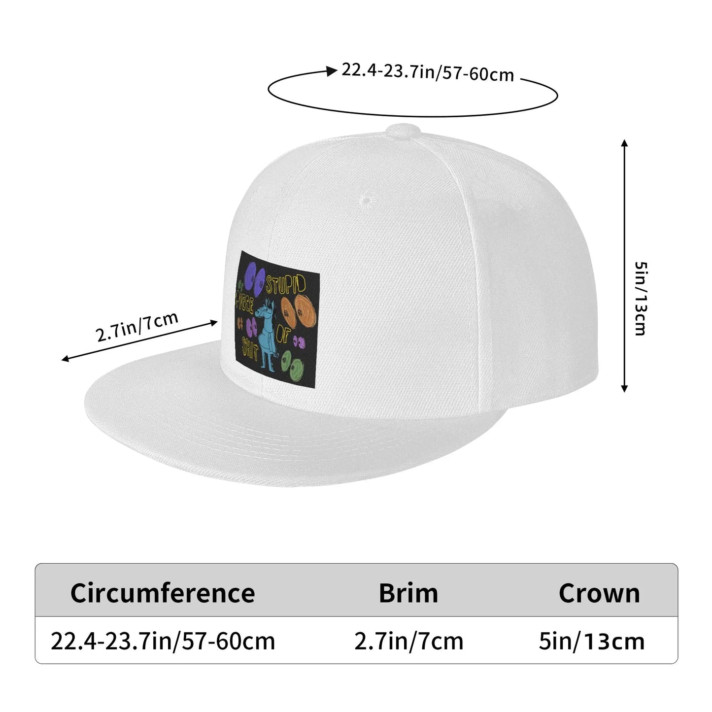 Cartoon Bojack Horseman Quote Graphic Streetwear Snapback Cap