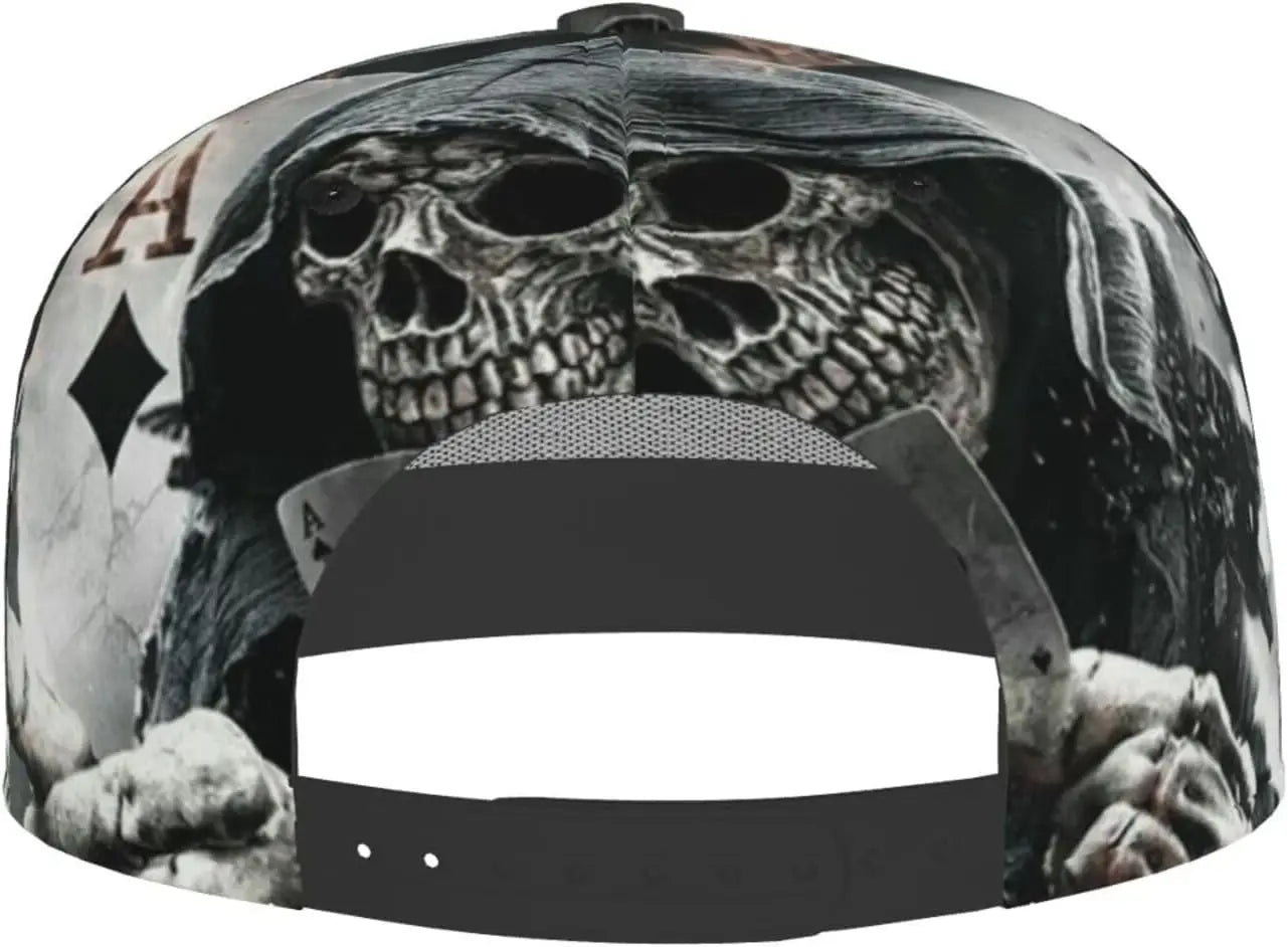 Grim Reaper Skull 3D Printed Baseball Cap
