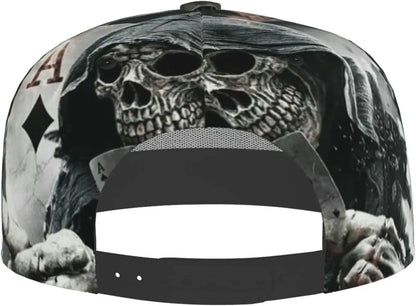 Grim Reaper Skull 3D Printed Baseball Cap