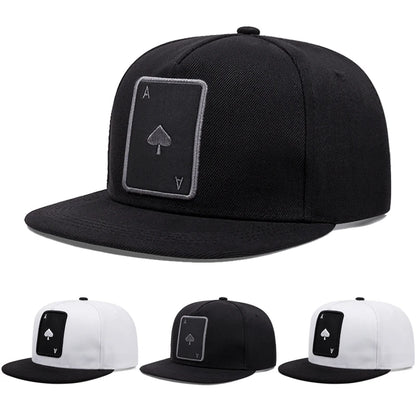 Personalized Poker Card A Flat Edge Baseball Cap