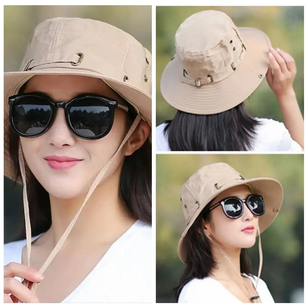 Double-Sided Wide Brim UV Bucket Hat