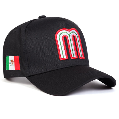 Unisex Letter M Embroidered Baseball Cap