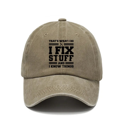 Washed Cotton Retro Dad Style Baseball Cap