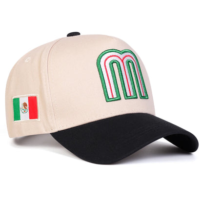Unisex Letter M Embroidered Baseball Cap