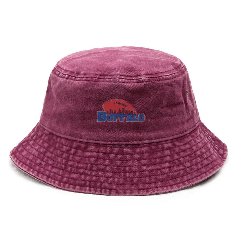 Vintage Washed Americana Sports Style Bucket Hat
