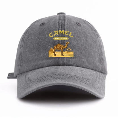 Camel Print Washed Classic Casual Baseball Cap