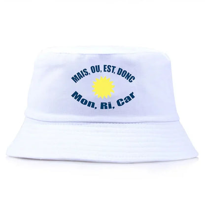 Mais Ou Est Reversible Cotton Bucket Hat