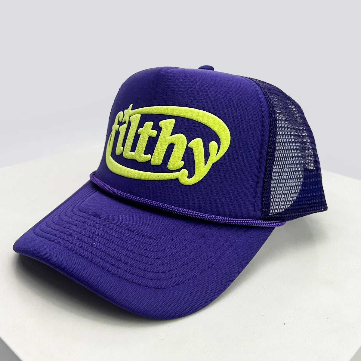 Unisex Color Block Filthy Letters Baseball Cap