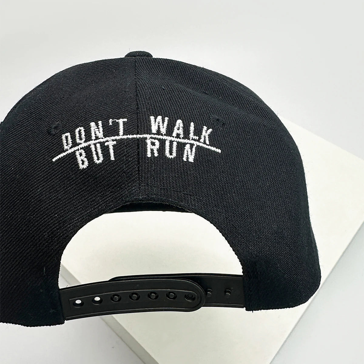RUN Letter Color Block Snapback Cap