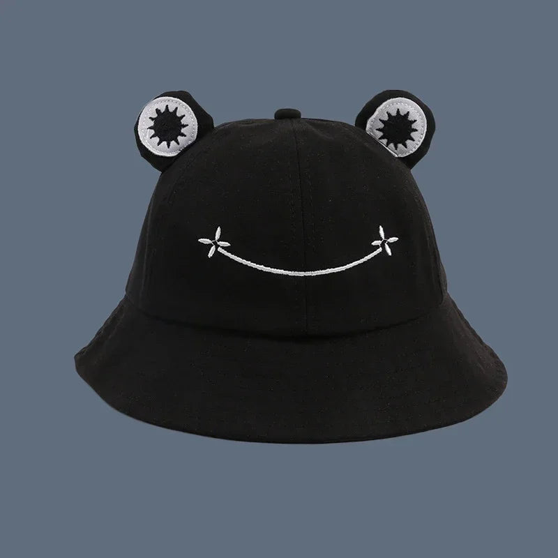 Cartoon Frog Fisherman Bucket Hat