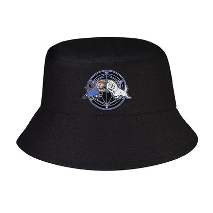 Whimsical Kid Pup Mystical Circle Graphic Bucket Hat