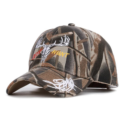 Fish Skull Camouflage Hip Hop Baseball Cap