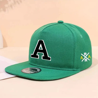 Letter Embroidered Snapback Hat Unisex