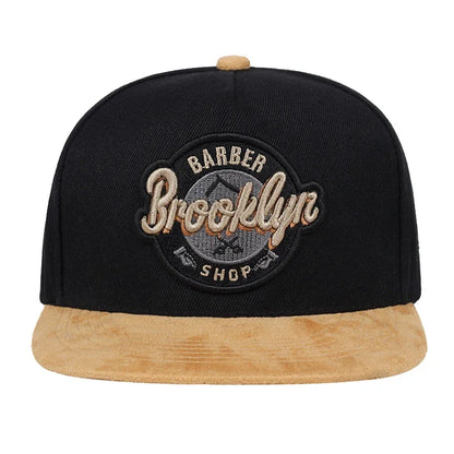 Brooklyn Embroidered Cotton Hip Hop Snapback Cap