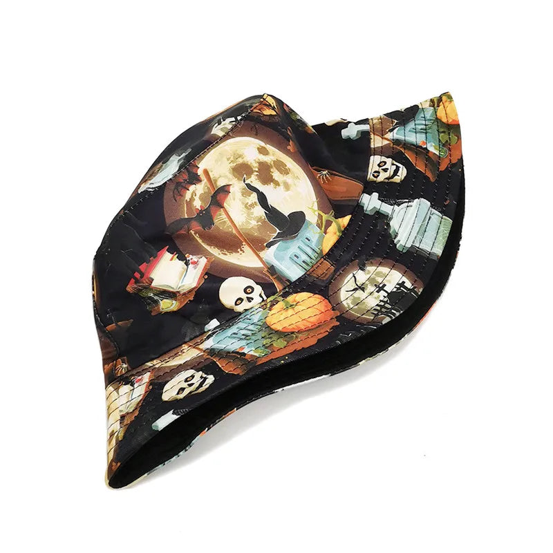 Unisex Cartoon Print Bucket Hat