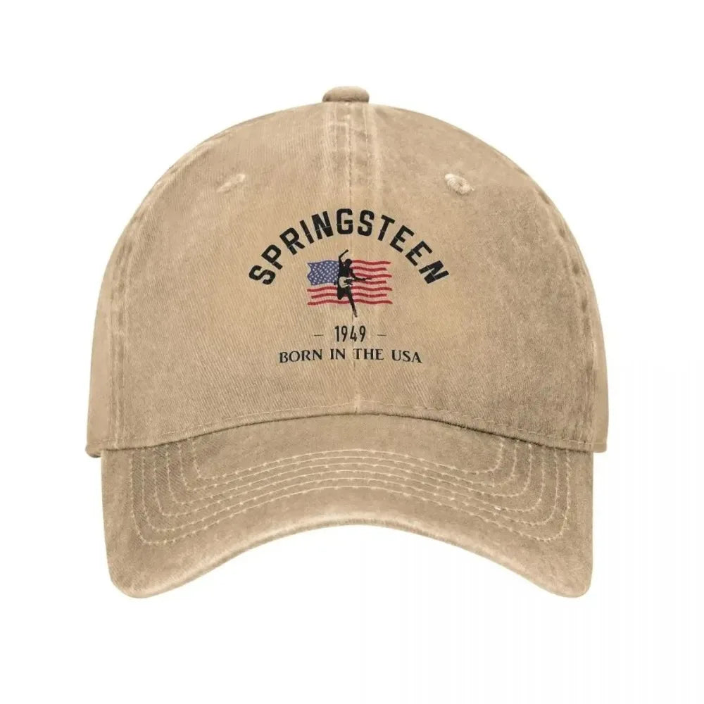 Vintage Bruce Springsteen Distressed Baseball Cap