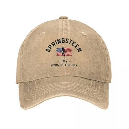 Vintage Bruce Springsteen Distressed Baseball Cap