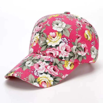 Women’s Floral Print Trucker Baseball Cap
