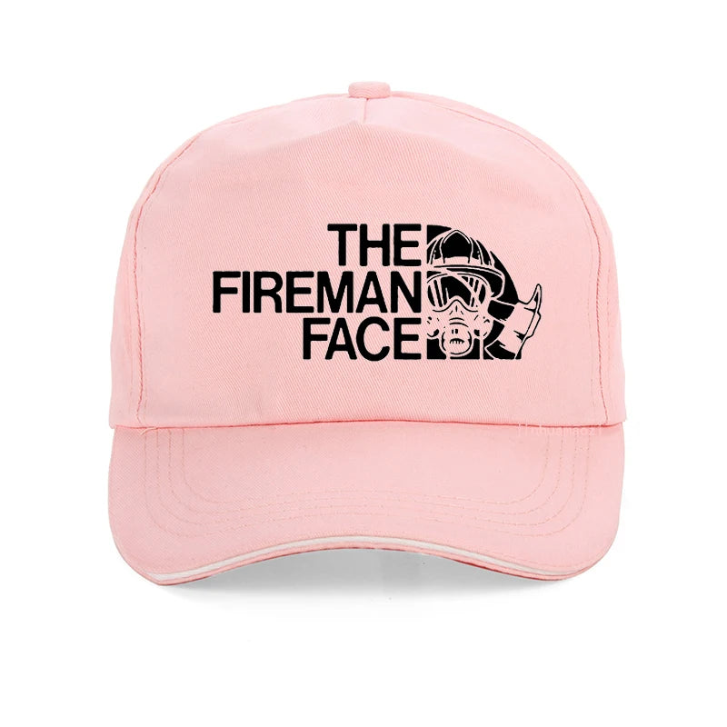 Funny Firefighter Face Adjustable Dad Baseball Cap