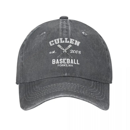 Twilight Cullen Vintage Washed Denim Baseball Cap