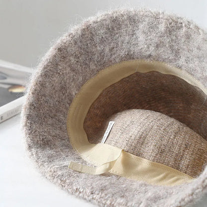 Knitted Windproof Winter Bucket Hat