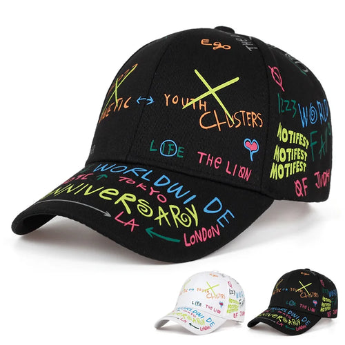 Fashion Graffiti Print Street Baseball Cap