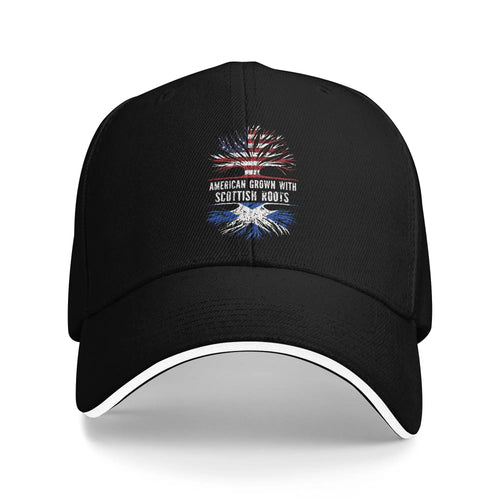 American Scottish Roots Flag Outdoor Baseball Cap